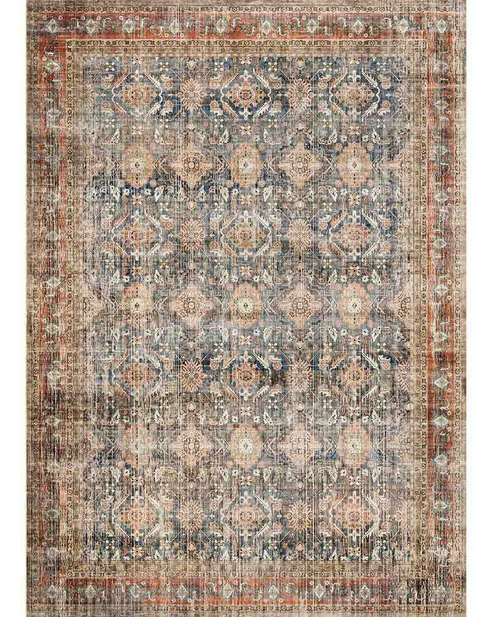 Clara Orange Blue Rug