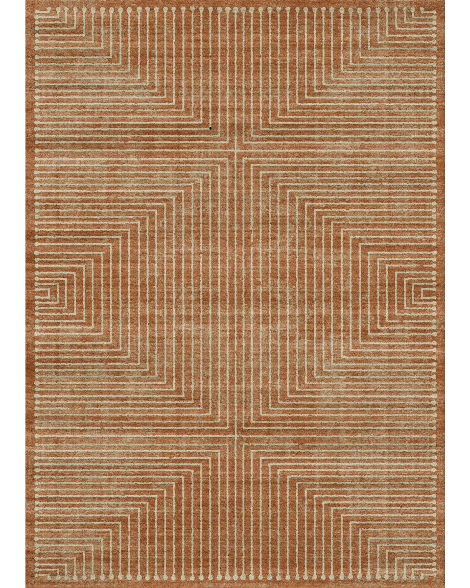 Bond Natural Orange Ivory Rug
