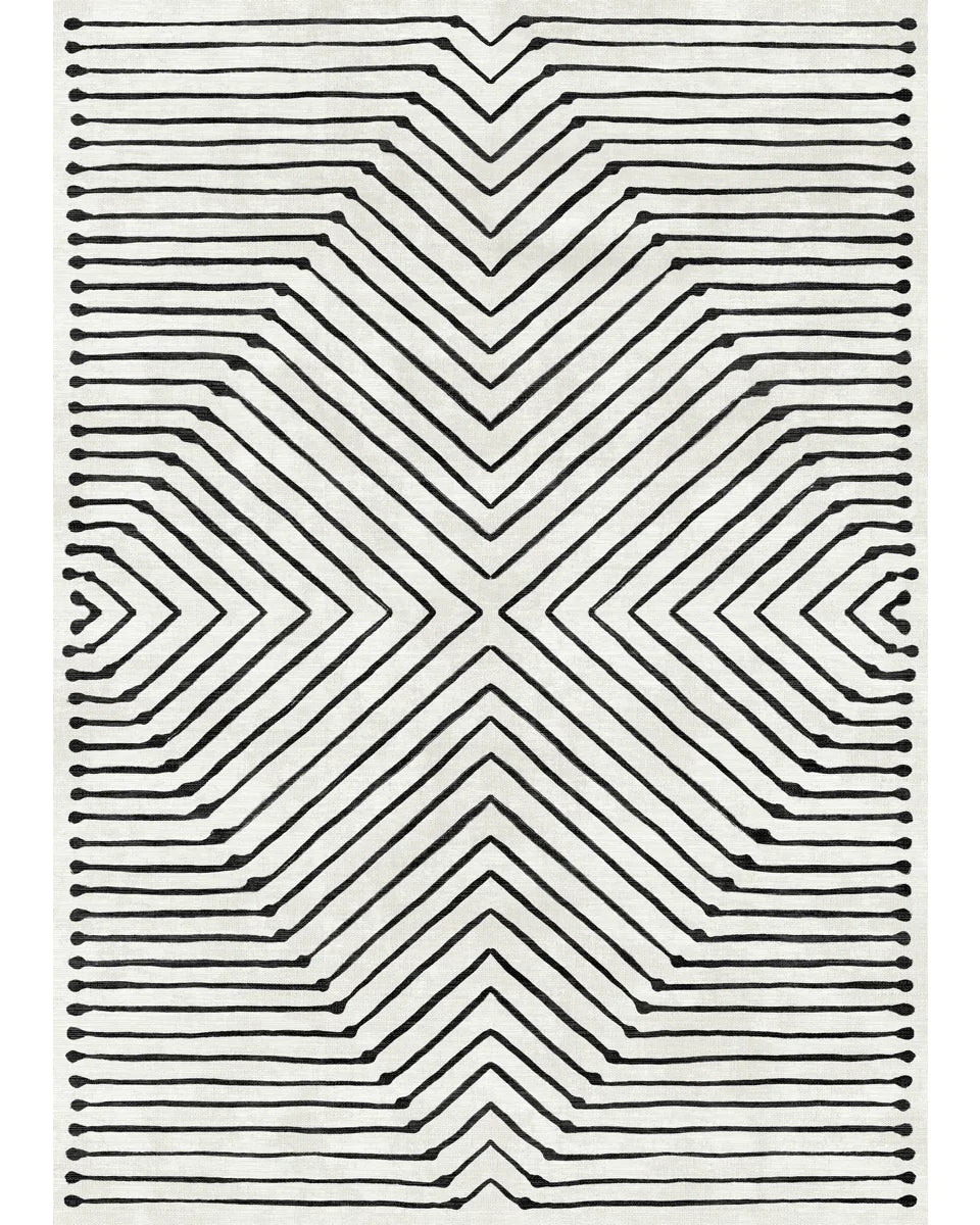Calator Black & Ivory Rug