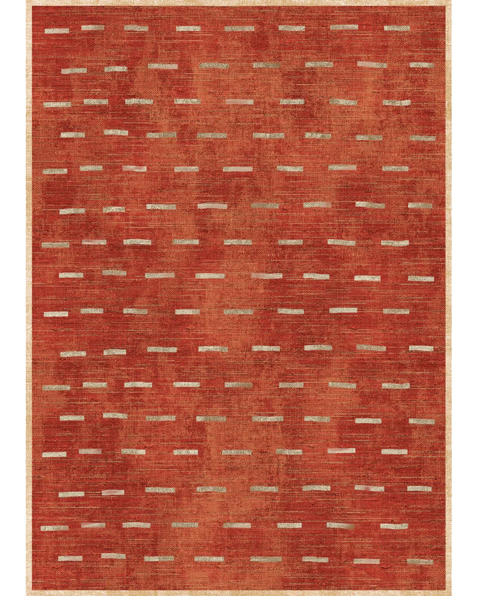 Sando Burnt Orange Natural Rug