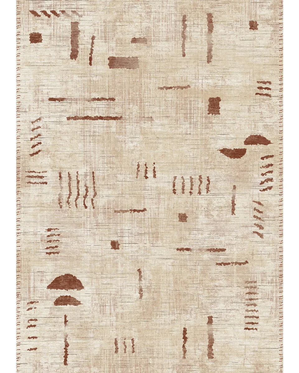 Jama Natural Red Rug