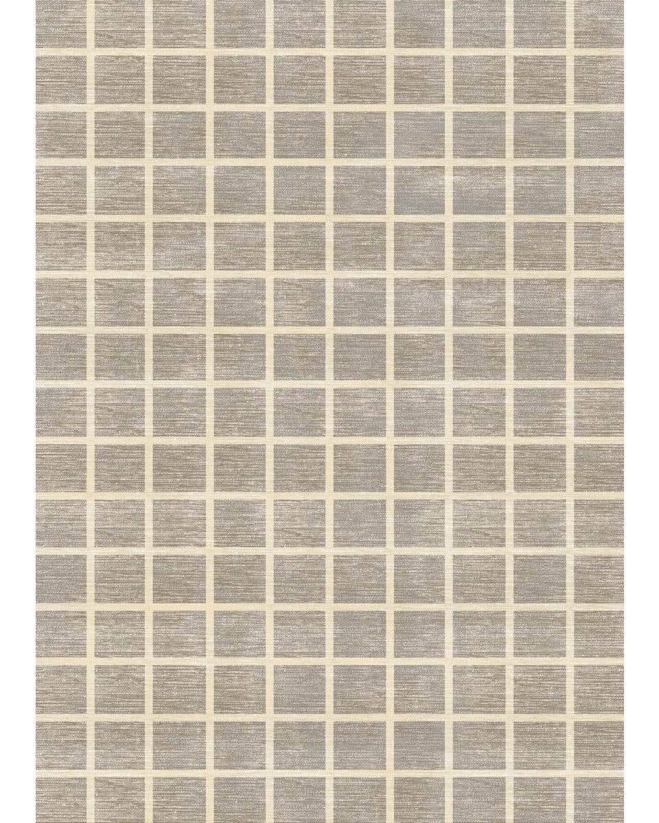 Caper Natural Beige Checkered Rug