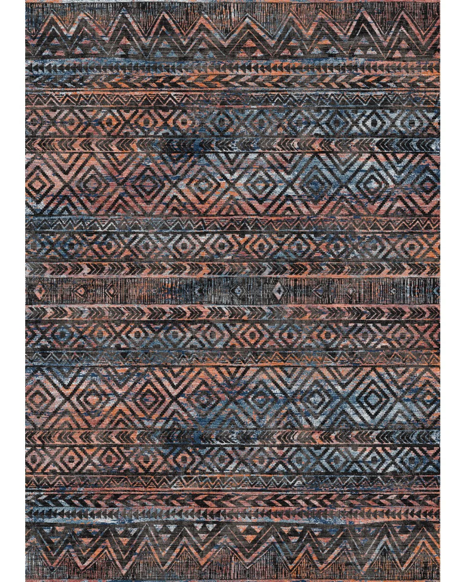 Citadel Black Multicolor Rug
