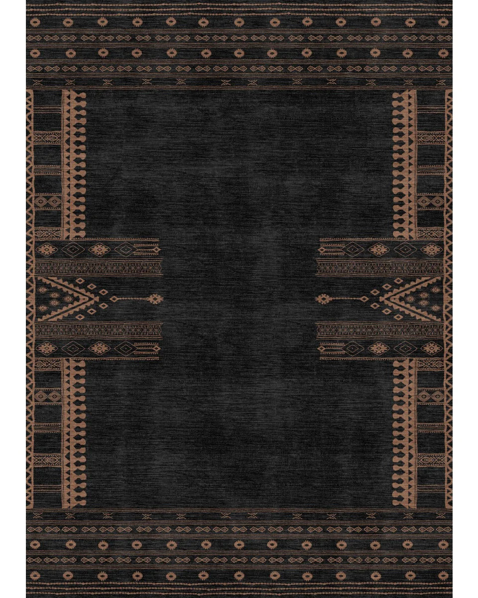 Mazela Black Rug