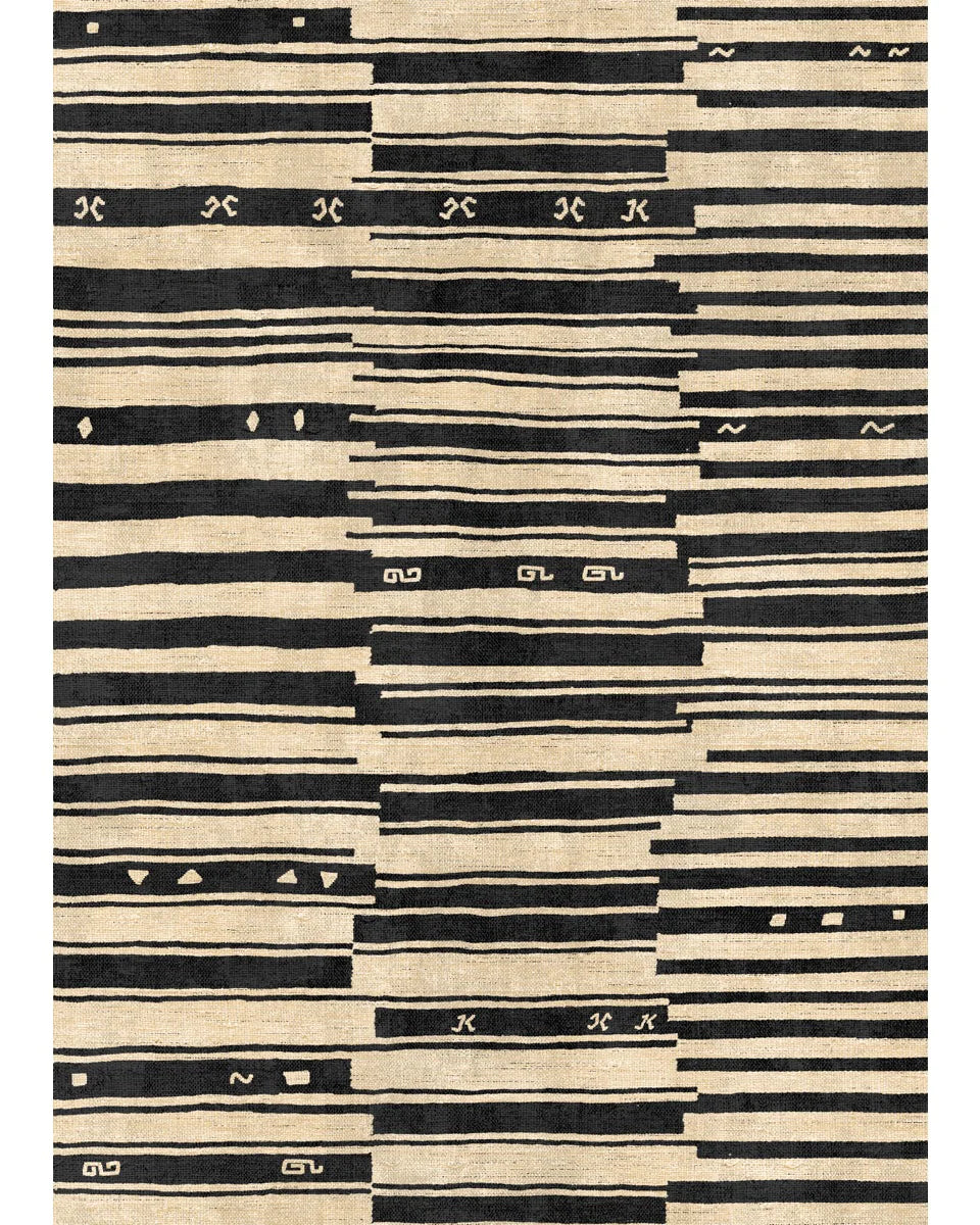 Xelara Natural Black Rug