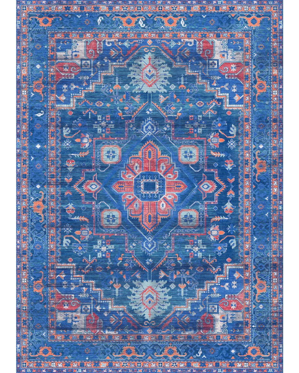 Ozana Blue Red Rug