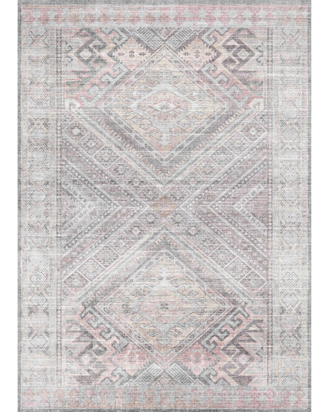 Alexa Silver Pink Purple Rug