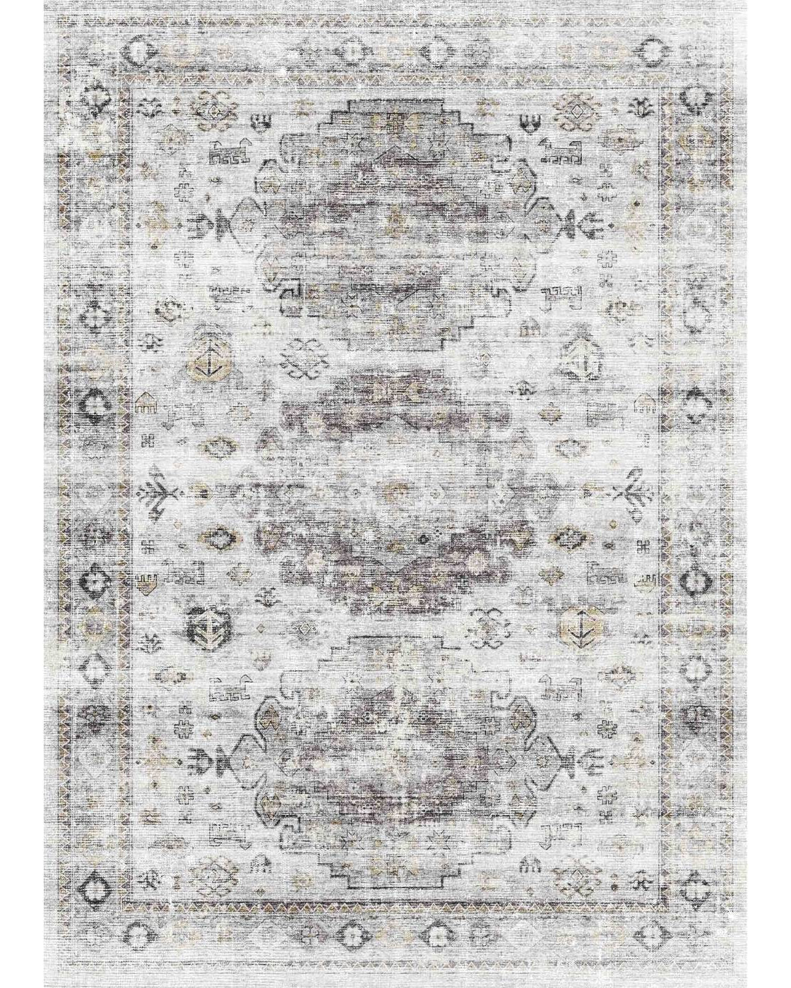 Kyra Silver Grey White Rug