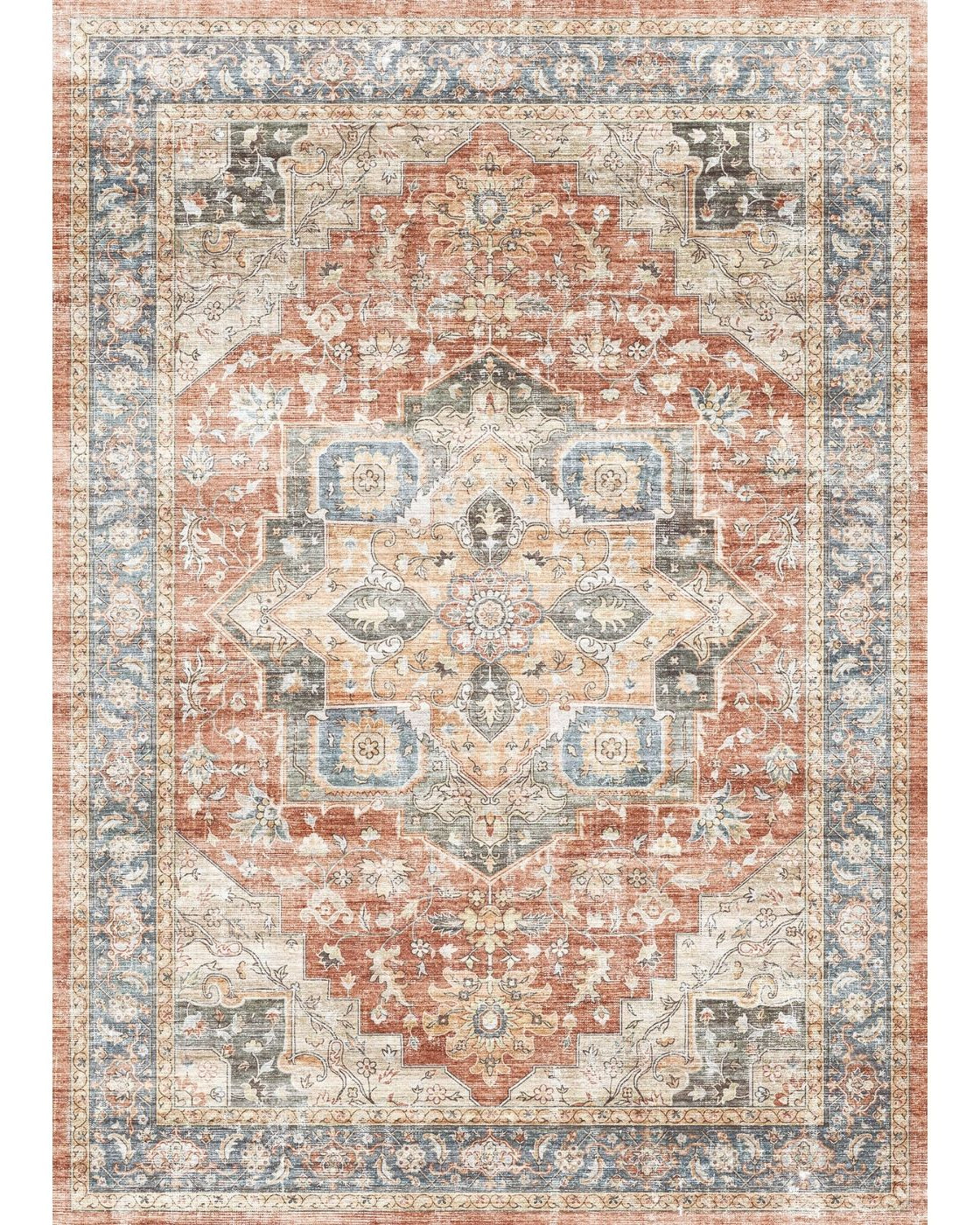 Rivka Terracota Ocean Rug