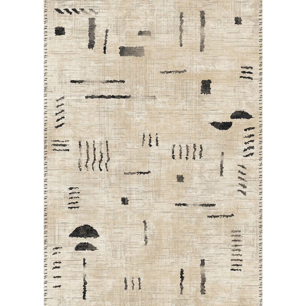 Jama Natural Black Rug