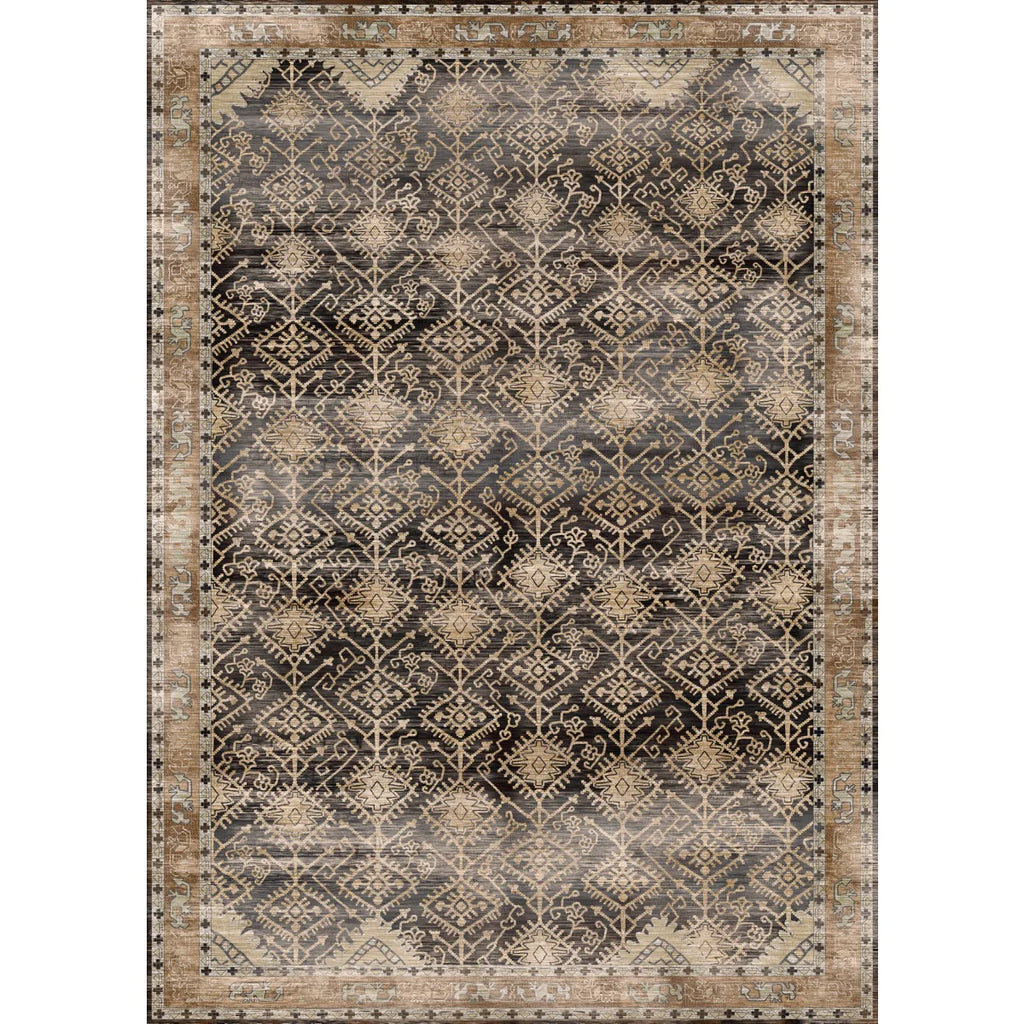 Wilma Black Natural Rug