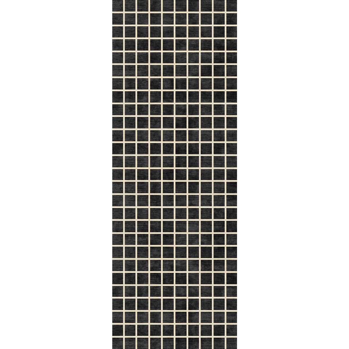 Caper Black Natural Checkered Rug