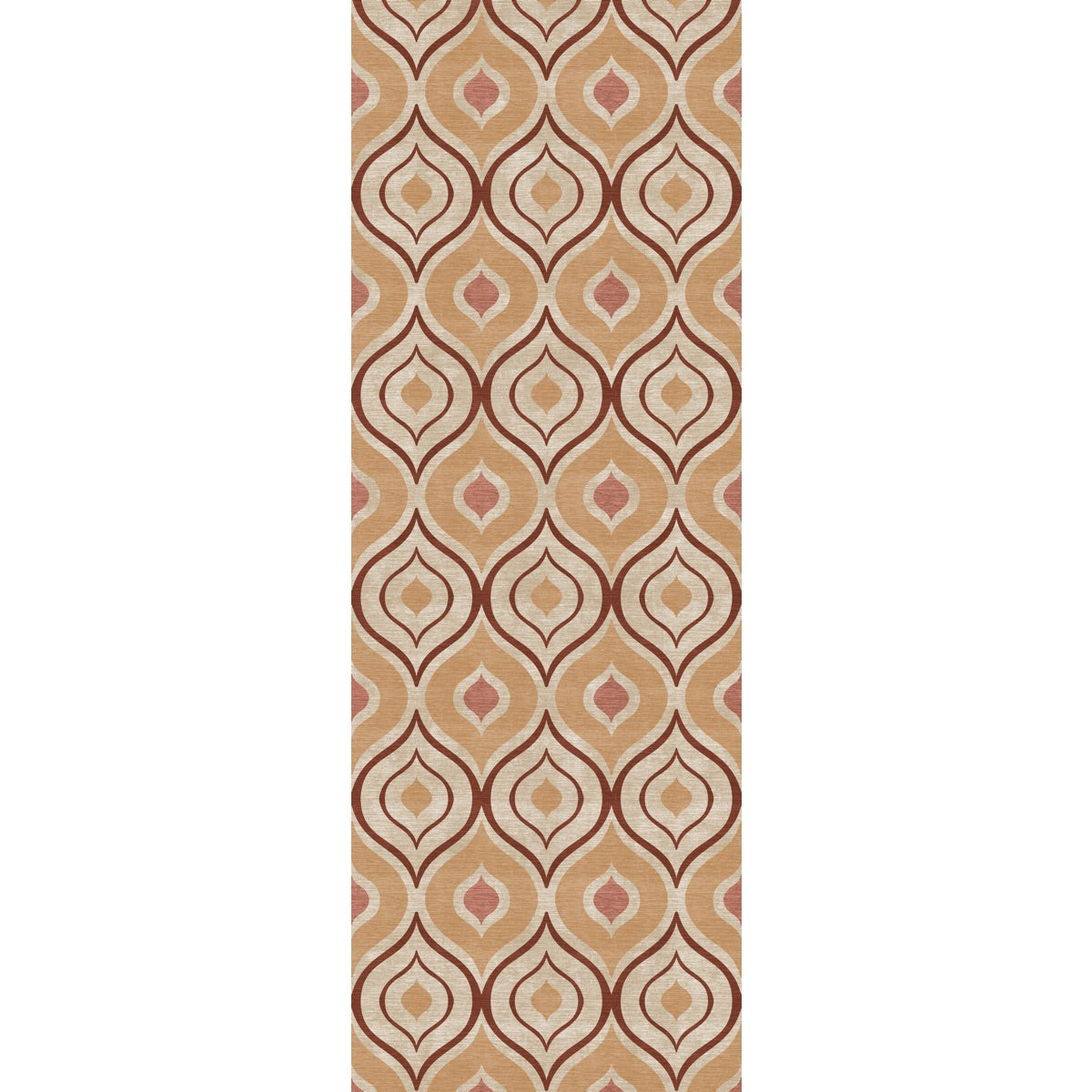 Benett Orange Burgundy Rug