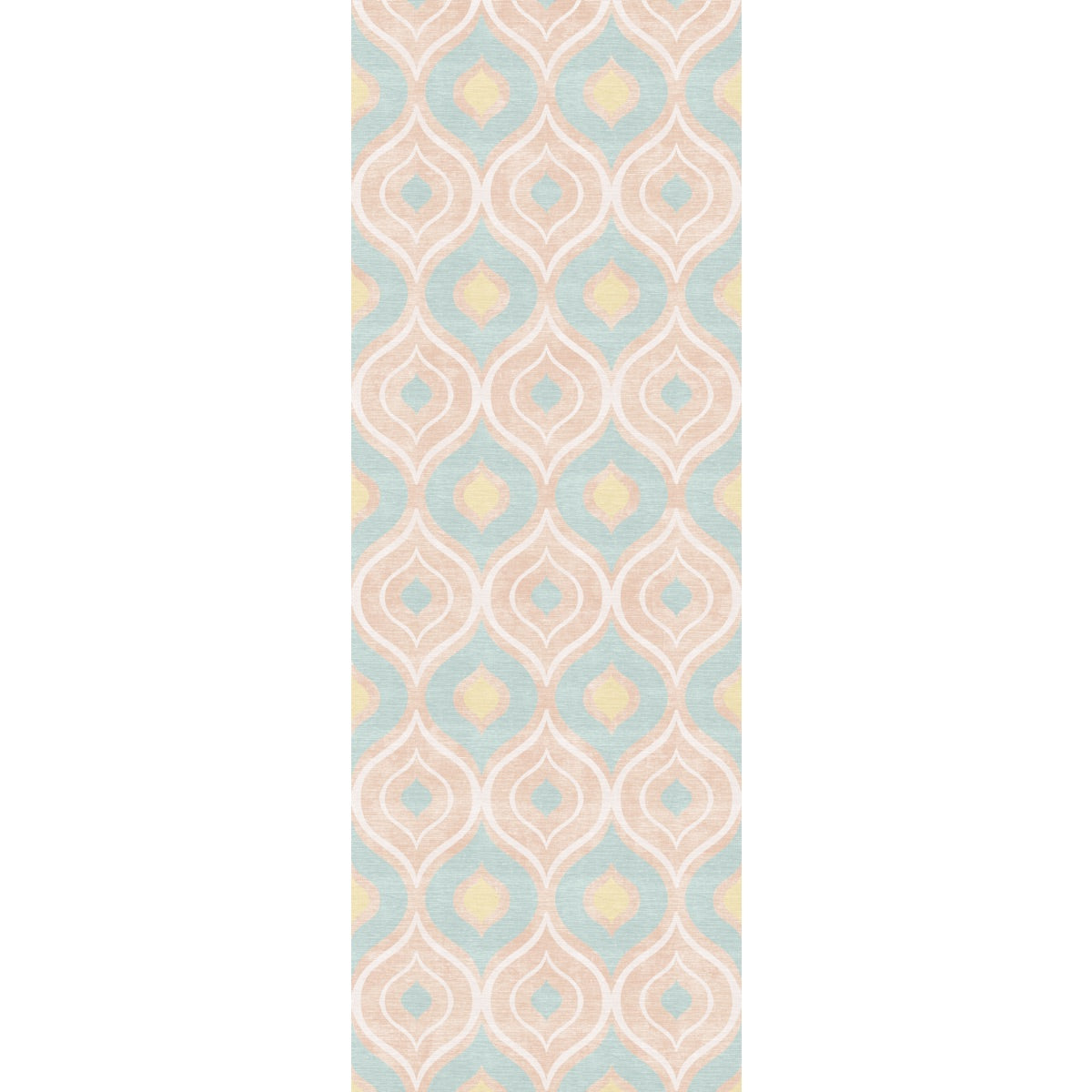 Benett Teal Coral Yellow Rug