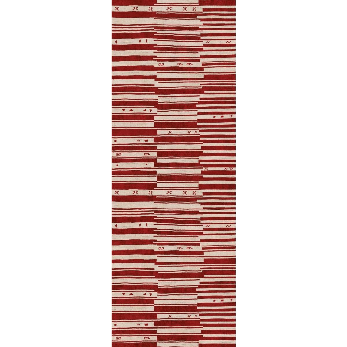 Xelara Natural Burgundy Rug